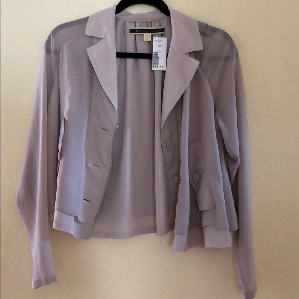 anthropologie silk jacket